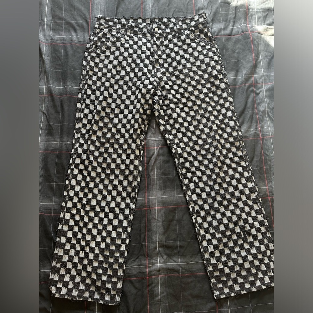 Pleasures Curfew Checker Work Pants size 36